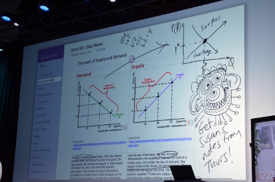L'application One Note d'Office 2013